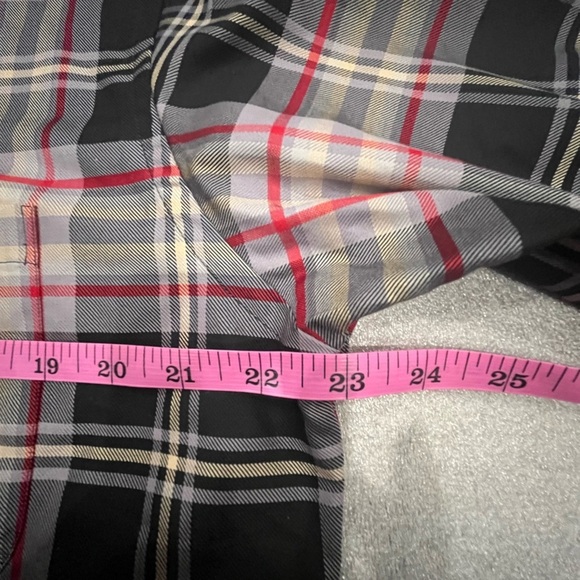 [M]Robert Talbott Classic Men's Plaid Button Down Shirt Black/Red/Gray Cotton - Picture 8 of 11